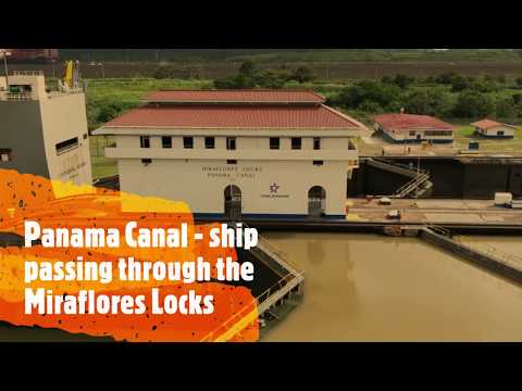 A Ship Going Through The Panama Canal - The Backpacking Housewife