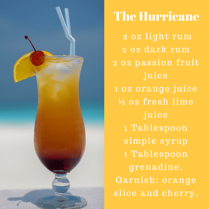 Hurricane cocktail recipe