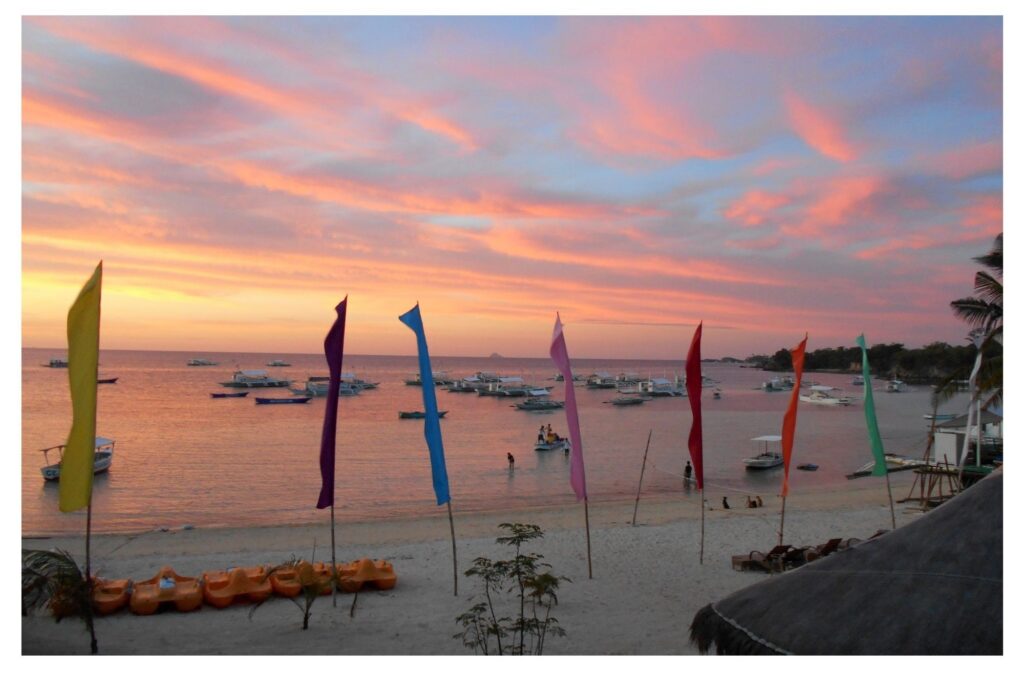 Last night sunset: photo taken from our room on Malapascua Island