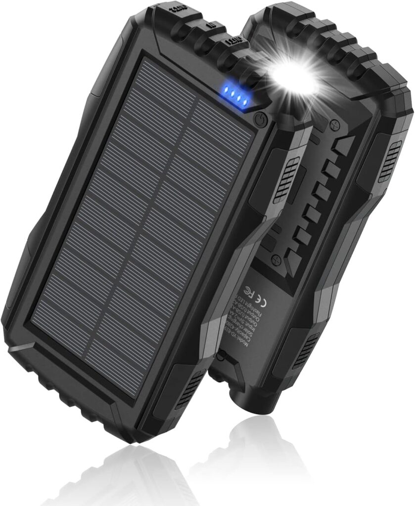 solar power charger power bank and torch for travel